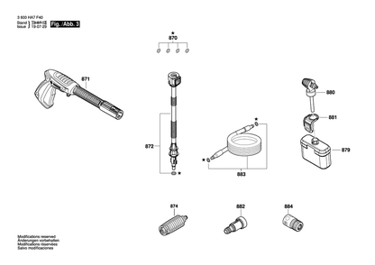 Part Location Diagram of F016F05029 Bosch Tool NOZZLE