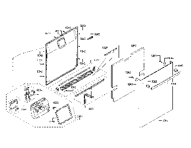 Door/dispenser Diagram and Parts List for SHX863WD5N 10 Bosch Dishwasher