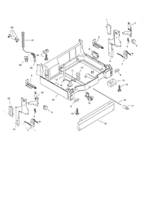 Base Diagram and Parts List for SHU3006UC 06 Bosch Dishwasher