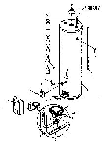 Replacement Parts/153.335621 Diagram and Parts List for 153335621  Kenmore Water Heater
