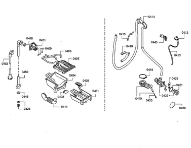 Pump Diagram and Parts List for WAT28400UC 12 Bosch Washer
