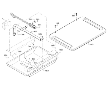 Burner Asy Diagram and Parts List for HGIP054UC 01 Bosch Range
