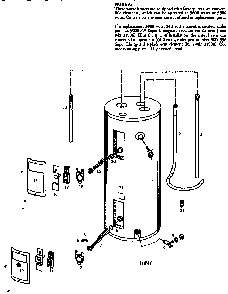 Replacement Parts Diagram and Parts List for 153314372  Kenmore Water Heater