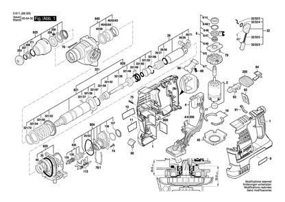Part Location Diagram of 1600A00A4B Bosch Tool ELECTRONIC MODULE