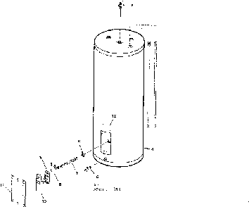 Replacement Parts Diagram and Parts List for 153311470  Kenmore Water Heater