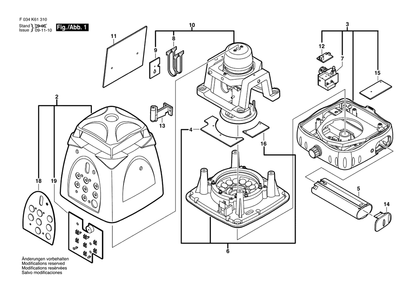 Part Location Diagram of 2610A08125 Bosch BATTERY STICK$ NiMh$ 7.2V