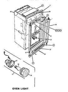 Front Frame And Cover Diagram and Parts List for CT227  Thermador Wall Oven