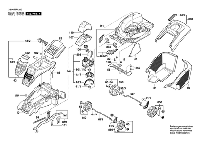 Part Location Diagram of F016L66041 Bosch Cover Panel