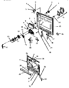 Door Diagram and Parts List for TD123  Thermador Dishwasher
