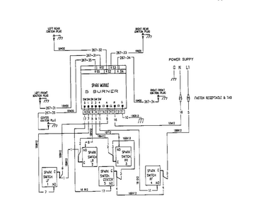 Section 3 Diagram and Parts List for GGNCV30  Thermador Cooktop