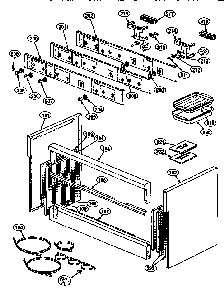 Control/side Panels Diagram and Parts List for PRSE48-4GG  Thermador Range