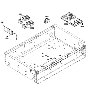 Part Location Diagram of 00676192 Bosch PC BOARD