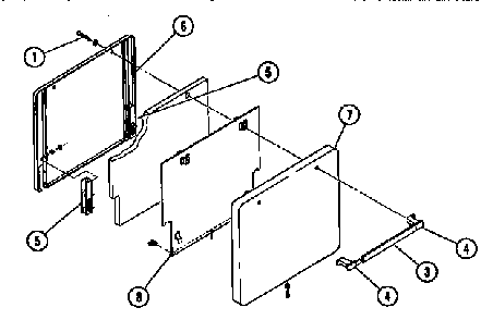 Replacement Parts Diagram and Parts List for M3-5  Thermador Range