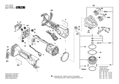 Part Location Diagram of 1607000EB5 Bosch Electronic Module