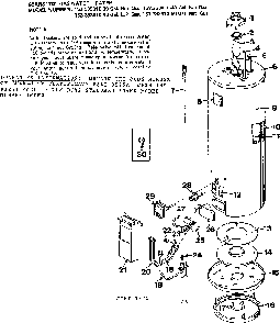 Replacement Parts Diagram and Parts List for 153333410  Kenmore Water Heater