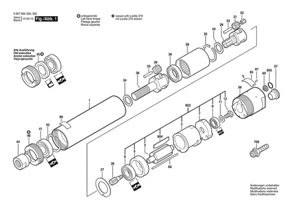 Part Location Diagram of 1900508004 Bosch Protective Cap M 10x1mm