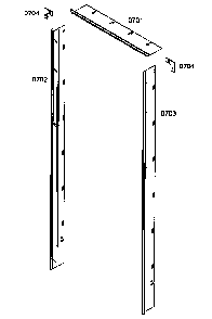 Decor Panels Diagram and Parts List for T24BR70FSE  Thermador Refrigerator