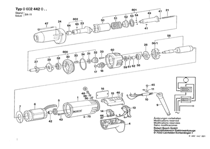 Part Location Diagram of 3604229000 Bosch Stator 265v/200hz