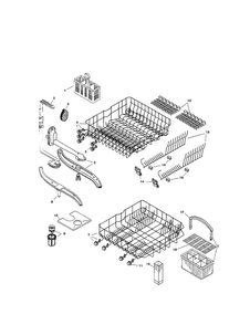 Racks Diagram and Parts List for SHU4326UC 12 Bosch Dishwasher
