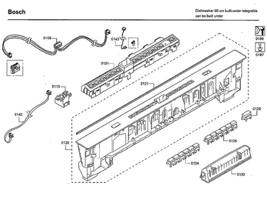 Part Location Diagram of 11031054 Bosch OPERATING MODULE