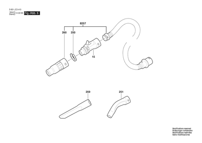 Part Location Diagram of 2609200487 Bosch Tool HOUSING