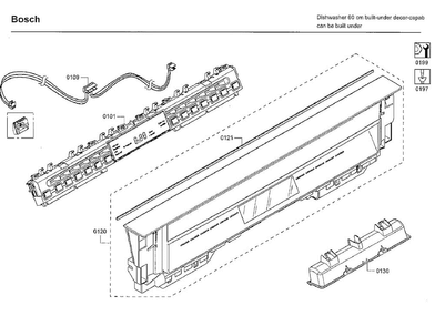 Part Location Diagram of 00775789 Bosch PANEL-FACIA