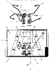 Section 3 Diagram and Parts List for GGSCV36  Thermador Cooktop