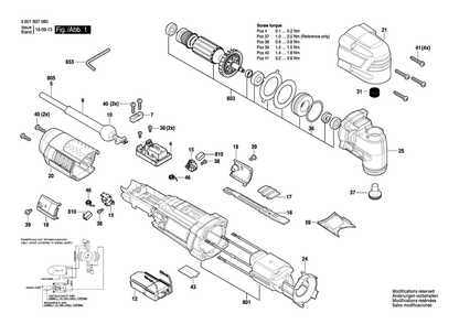 Part Location Diagram of 2609199957 Bosch Gear Box