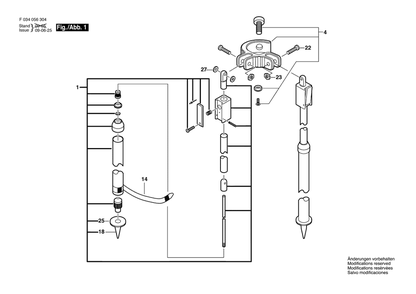 Diagram Diagram and Parts List for 4260 F 034 056 304 Bosch Tool Stand & Cart