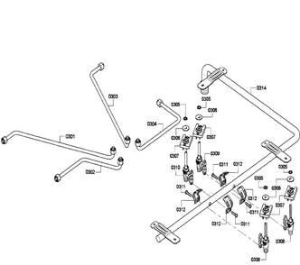 Manifold Diagram and Parts List for NGM3054UC 02 Bosch Cooktop