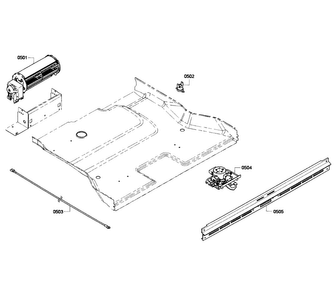Fan Assy Diagram and Parts List for HBL5650UC 06 Bosch Wall Oven
