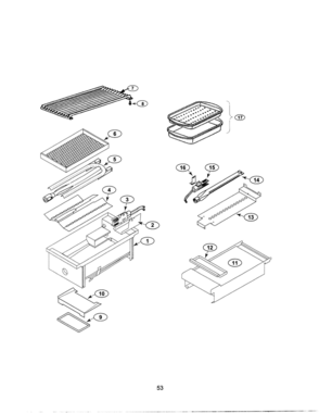 52 - GRILL Diagram and Parts List for PRG484GDUS  Bosch Range