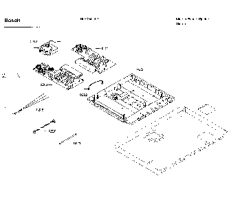 Pcb asy Diagram and Parts List for HIIP054U 03 Bosch Range