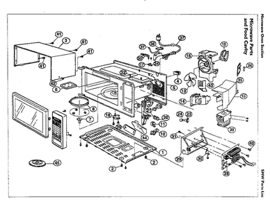 Part Location Diagram of 00487757 Bosch MAGNETRON