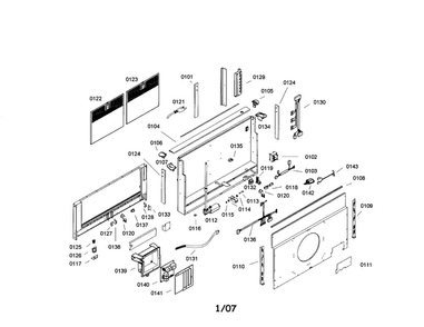Vent System Diagram and Parts List for UCV230DS-01  Thermador Range Hood