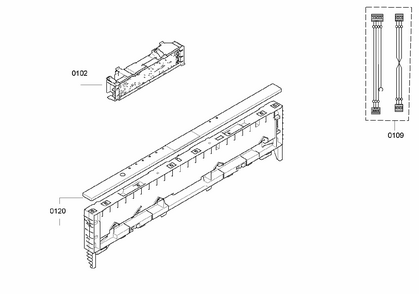 Control Panel Diagram and Parts List for S47KMK35UC 25 Bosch Dishwasher