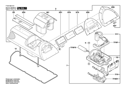 Part Location Diagram of 2610A08928 Bosch Tool FLAT FLEX CABLE 6IN$ 16 COND