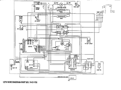 Wiring Diagram and Parts List for CT127N  Thermador Wall Oven