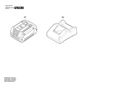 Section 2 Diagram and Parts List for 3601JM5010  Bosch Wrench