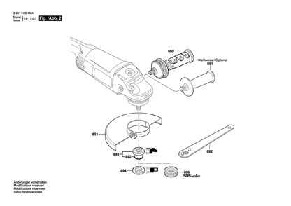 Part Location Diagram of 1600A00XL9 Bosch Protective Cover 180 Mm