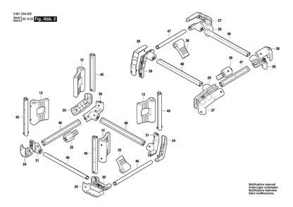 Part Location Diagram of 1619PB5206 Bosch Tool ALUMINUM TUBING