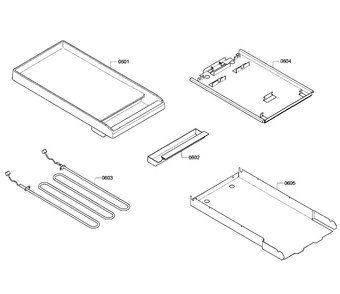 Griddle Diagram and Parts List for PRD486GDHC 04 Thermador Range