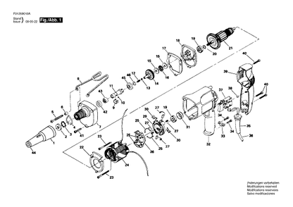 Bosch 6901type2 (F01269010a) Diagram and Parts List for 6901 (TYPE 2)(F01269010A) Bosch Screwdriver