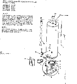 Replacement Parts Diagram and Parts List for 153335470  Kenmore Water Heater