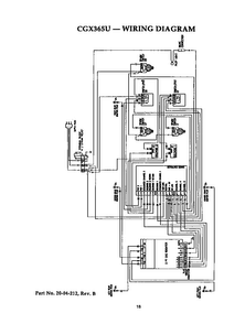 Wiring Diagram Diagram and Parts List for CGX365U  Thermador Cooktop