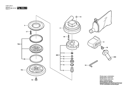 Part Location Diagram of 2608601026 Bosch Tool BACKING PAD