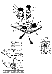 Wcecv30 Diagram and Parts List for EIICV30  Thermador Cooktop