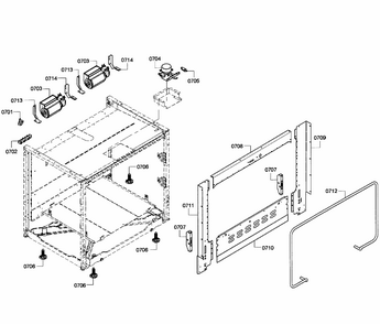 Cabinet Assy Diagram and Parts List for PRD366GHC 11 Thermador Range