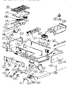 Burner Diagram and Parts List for GCR36-4GD  Thermador Range