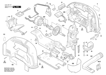 Part Location Diagram of 1600A01BX9 Bosch Work Board